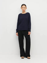 Load image into Gallery viewer, JHL BY JULIETTE HOGAN CREW LONG SLEEVE NAVY