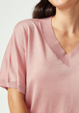 Load image into Gallery viewer, UNTOUCHED WORLD CAMILLE V TEE ROSEWOOD