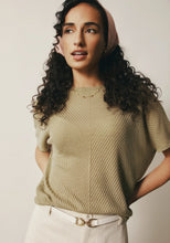 Load image into Gallery viewer, UNTOUCHED WORLD HAZE KNIT TEE ALOE