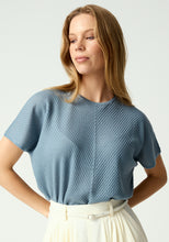 Load image into Gallery viewer, UNTOUCHED WORLD HAZE KNIT TEE MOONSTONE