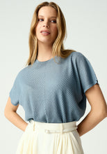 Load image into Gallery viewer, UNTOUCHED WORLD HAZE KNIT TEE MOONSTONE