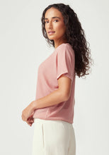 Load image into Gallery viewer, UNTOUCHED WORLD HAZE KNIT TEE ROSEWOOD