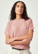 Load image into Gallery viewer, UNTOUCHED WORLD HAZE KNIT TEE ROSEWOOD