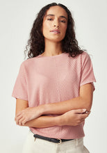 Load image into Gallery viewer, UNTOUCHED WORLD HAZE KNIT TEE ROSEWOOD