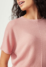 Load image into Gallery viewer, UNTOUCHED WORLD HAZE KNIT TEE ROSEWOOD