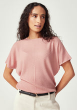 Load image into Gallery viewer, UNTOUCHED WORLD HAZE KNIT TEE ROSEWOOD