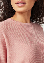 Load image into Gallery viewer, UNTOUCHED WORLD HAZE KNIT TEE ROSEWOOD