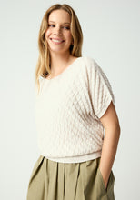 Load image into Gallery viewer, UNTOUCHED WORLD HANNAH TEE ECRU