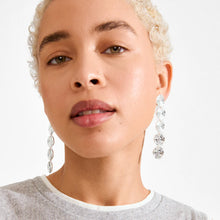 Load image into Gallery viewer, PILGRIM AIR EARRINGS SILVER