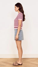 Load image into Gallery viewer, MINK PINK CALLA KNIT TEE ROSE/PINK STRIPE