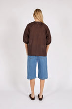 Load image into Gallery viewer, MARLOW CABANA BLOUSE CHOC