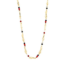 Load image into Gallery viewer, PILGRIM DAWN NECKLACE BROWN GOLD PLATED