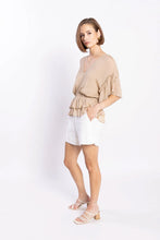 Load image into Gallery viewer, LOUGHLIN BROOKE BLOUSE BEIGE