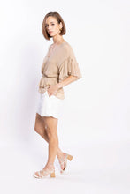 Load image into Gallery viewer, LOUGHLIN BROOKE BLOUSE BEIGE