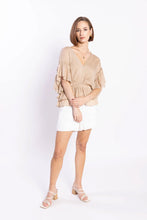 Load image into Gallery viewer, LOUGHLIN BROOKE BLOUSE BEIGE