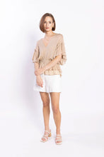 Load image into Gallery viewer, LOUGHLIN BROOKE BLOUSE BEIGE