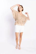Load image into Gallery viewer, LOUGHLIN BROOKE BLOUSE BEIGE