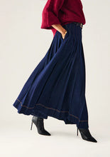 Load image into Gallery viewer, MOS THE LABEL SIA DENIM SKIRT DEEP INDIGO