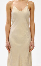 Load image into Gallery viewer, KINNEY ROU SLIP DRESS GOLD LUSTRE