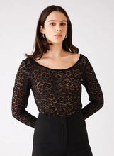 Load image into Gallery viewer, ESMAEE CHARMER TOP BLACK