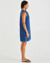 Load image into Gallery viewer, SASS SABINE DENIM VEST DRESS MID BLUE