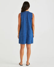 Load image into Gallery viewer, SASS SABINE DENIM VEST DRESS MID BLUE