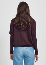 Load image into Gallery viewer, UNTOUCHED WORLD MIRA SWEATER NOIRBERRY