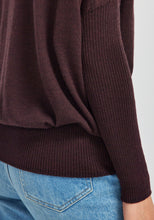 Load image into Gallery viewer, UNTOUCHED WORLD MIRA SWEATER NOIRBERRY