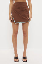 Load image into Gallery viewer, MON RENN ROCCO MINI SKIRT NUTMEG