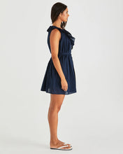 Load image into Gallery viewer, SASS BELEN RUFFLED NECK MINI DRESS