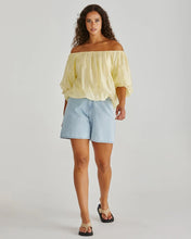 Load image into Gallery viewer, SASS SOFIE OFF SHOULDER TOP YELLOW