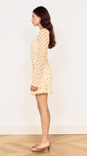 Load image into Gallery viewer, MINK PINK SOLEIL DROP WAIST MINI DRESS BUTTER SPOT
