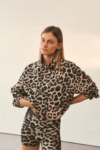 Load image into Gallery viewer, P.E NATION SHEILD JACKET LEOPARD PRINT