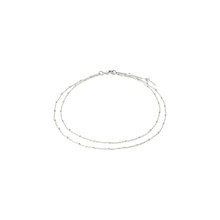 Load image into Gallery viewer, PILGRIM ELKA ANKLE CHAIN 2-IN-1 SILVER
