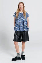 Load image into Gallery viewer, KAREN WALKER FURROW SLEEVELESS SHIRT BLUE MULTI