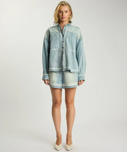 Load image into Gallery viewer, ONE TEASPOON FLIPPY DENIM SHORTS FOLKLORE EMBROIDERY