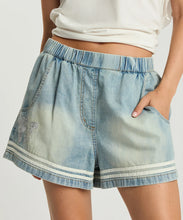 Load image into Gallery viewer, ONE TEASPOON FLIPPY DENIM SHORTS FOLKLORE EMBROIDERY