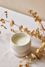 Load image into Gallery viewer, FLO'S HOME IVORY TEXTURED STONE SOY CANDLE