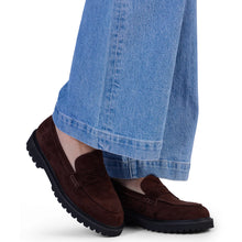 Load image into Gallery viewer, KATHRYN WILSON NOVA LOAFER CHOCOLATE SUEDE