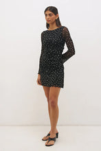 Load image into Gallery viewer, MON RENN VESPER SPOT LONG SLEEVE MINI DRESS POLKA DOT