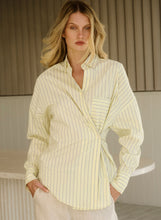 Load image into Gallery viewer, COMING SOON | ESMAEE BAYVIEW STRIPE SHIRT LEMON STRIPE
