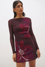 Load image into Gallery viewer, MØN RENN LIMA MINI DRESS CHERRY FLORAL