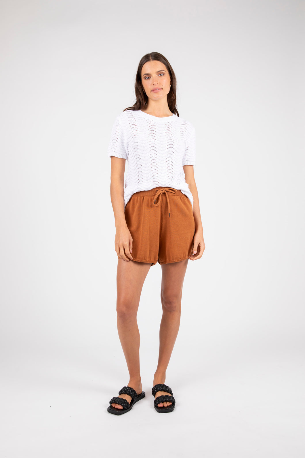 MARLOW CHECK OUT KNIT SHORT