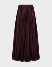 Load image into Gallery viewer, STORM MESH GODET SKIRT RAISIN