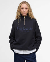 Load image into Gallery viewer, BARBOUR SARA HALF ZIP SWEATSHIRT DARK NAVY