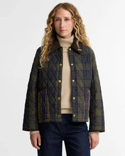 Load image into Gallery viewer, BARBOUR TARTAN REIMAGINED ICONS TARTAN CROPPED LIDDESDALE QUILTED JACKET
