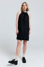 Load image into Gallery viewer, KAREN WALKER WARDIAN BOW BACK DRESS BLACK