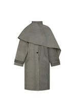 Load image into Gallery viewer, COMMONPLACE LADY GINGHAM TRENCH BLACK/WHITE