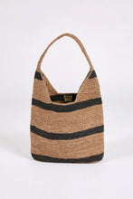 Load image into Gallery viewer, MARLOW RAVELLO SLOUCH TOTE TEA/BLACK