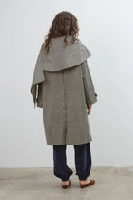 Load image into Gallery viewer, COMMONPLACE LADY GINGHAM TRENCH BLACK/WHITE